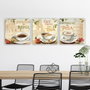 Wallity drprc9017 Conjunto de 3 Pinturas en Lienzo Multicolor